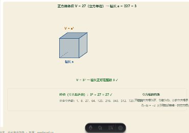 「立方根 · n 次方根 · 分数指数幂」模拟器画面